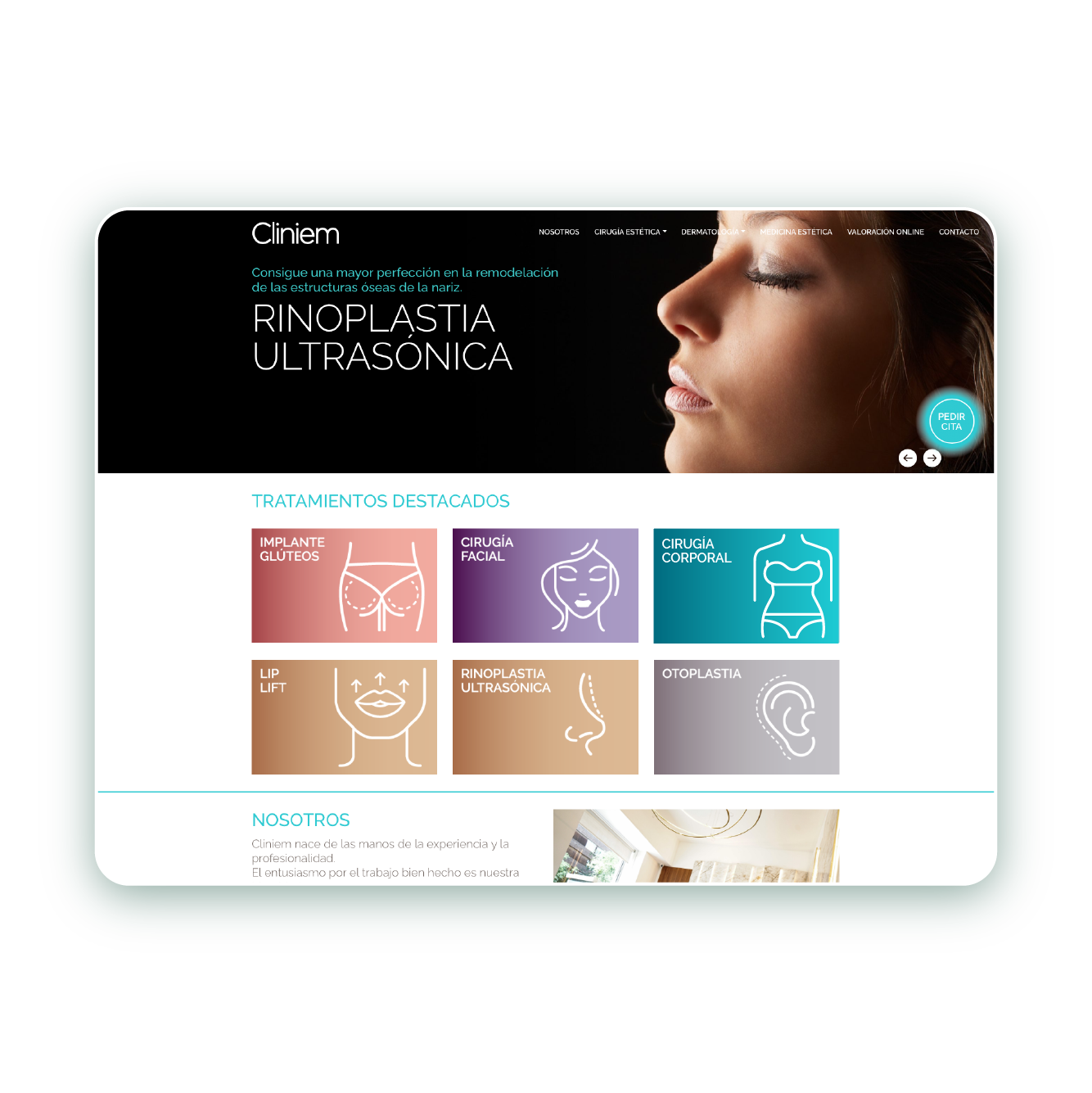 Cliniem · 320 citas al mes.